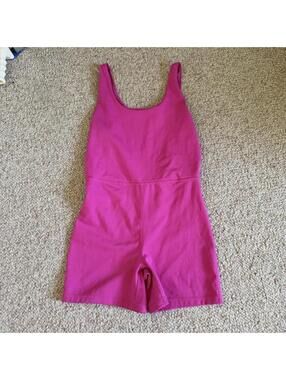 Hot pink yogalicious bodysuit